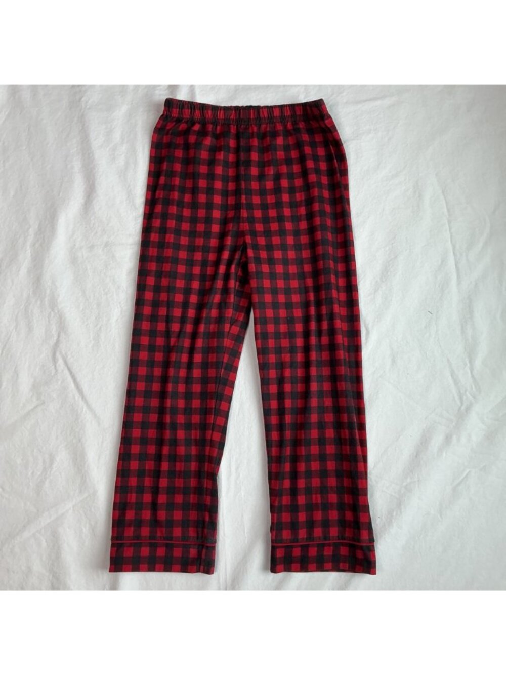 Bass Pro Shop Outdoor Kids Holiday Pajama Set Size 6 Red Plaid Reindeer Fishmas - Picture 15 of 16